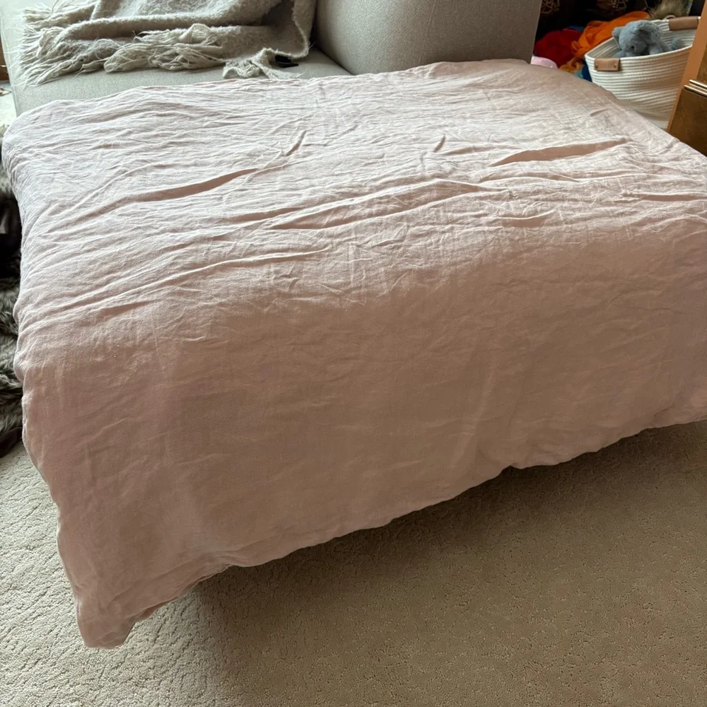 Pottery Barn Kids Toddler Pink Blush Duvet & Down Alternative Comforter Insert